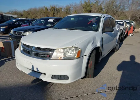 2012 Dodge Avenger Se z USA, uszkodzony, nr VIN 1C3CDZAB9CN110420